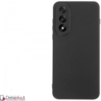 Silikoninis ploniausias dėklas su kameros apsauga - juodas (Oneplus Nord 5)